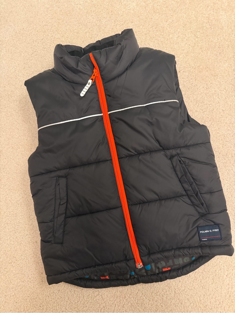 Polarn O. Pyret Puffer Vest, US 8-9yrs.